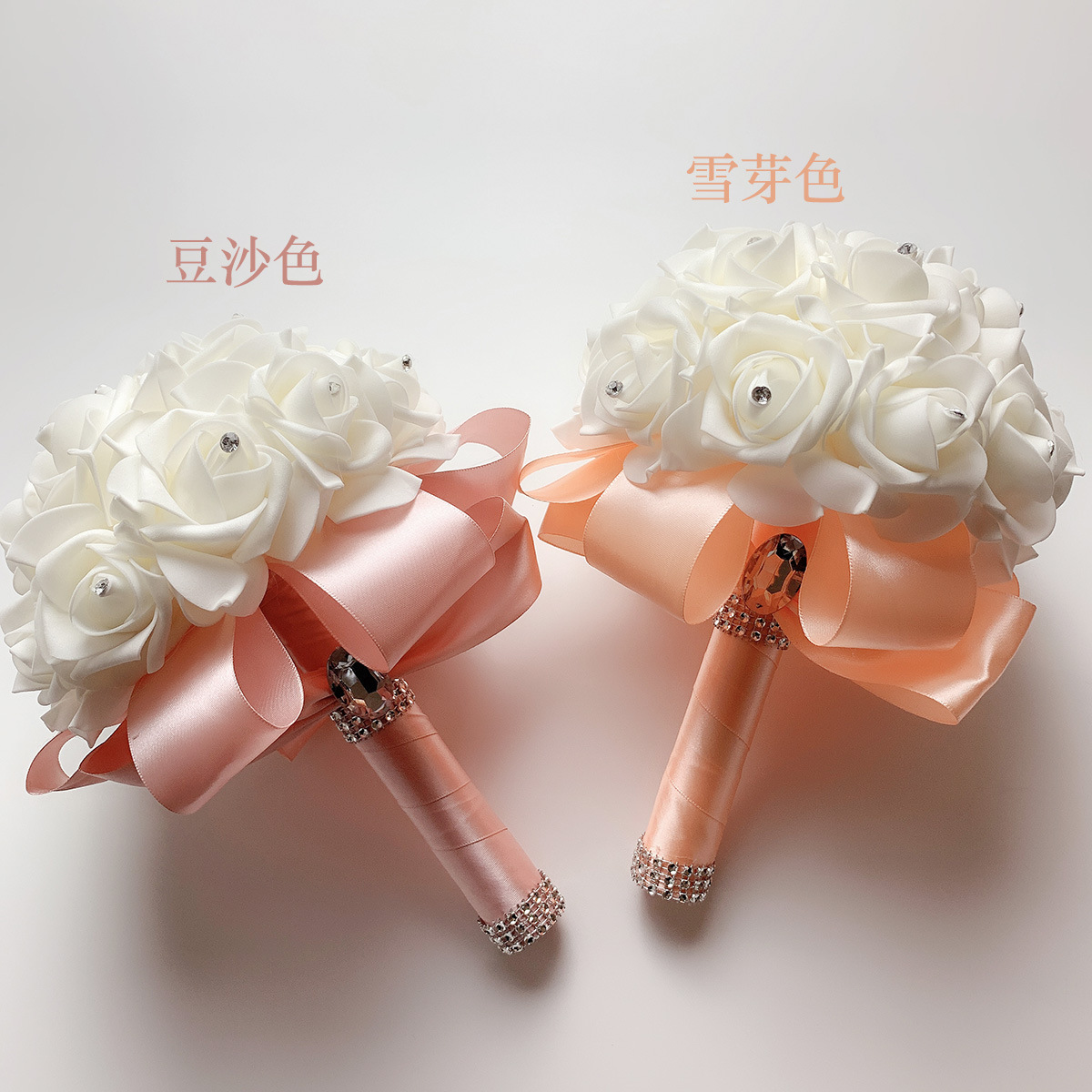 Xf09 Bridal Bouquet Wholesale Wedding Foam Simulation Bouquet Wedding Flower Bridal Bouquet