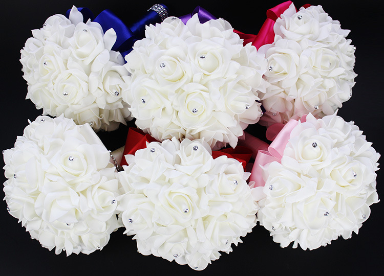 Xf09 Bridal Bouquet Wholesale Wedding Foam Simulation Bouquet Wedding Flower Bridal Bouquet