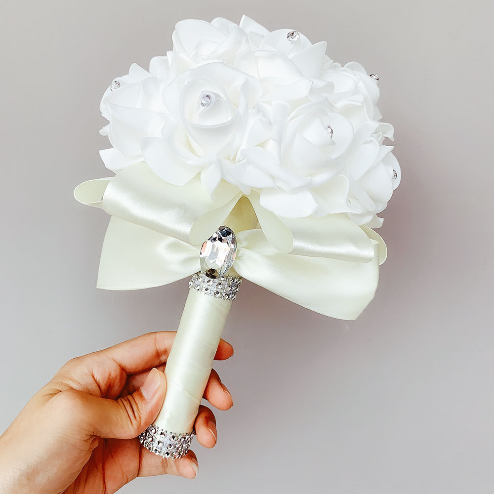 Xf09 Bridal Bouquet Wholesale Wedding Foam Simulation Bouquet Wedding Flower Bridal Bouquet