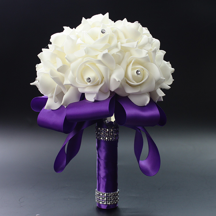 Xf09 Bridal Bouquet Wholesale Wedding Foam Simulation Bouquet Wedding Flower Bridal Bouquet