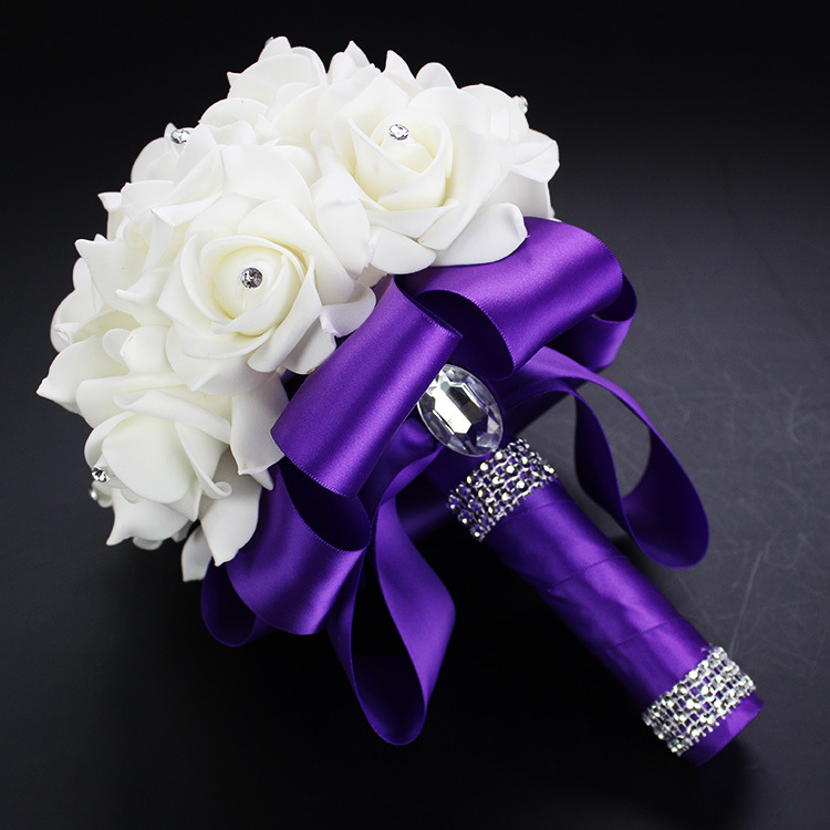 Xf09 Bridal Bouquet Wholesale Wedding Foam Simulation Bouquet Wedding Flower Bridal Bouquet