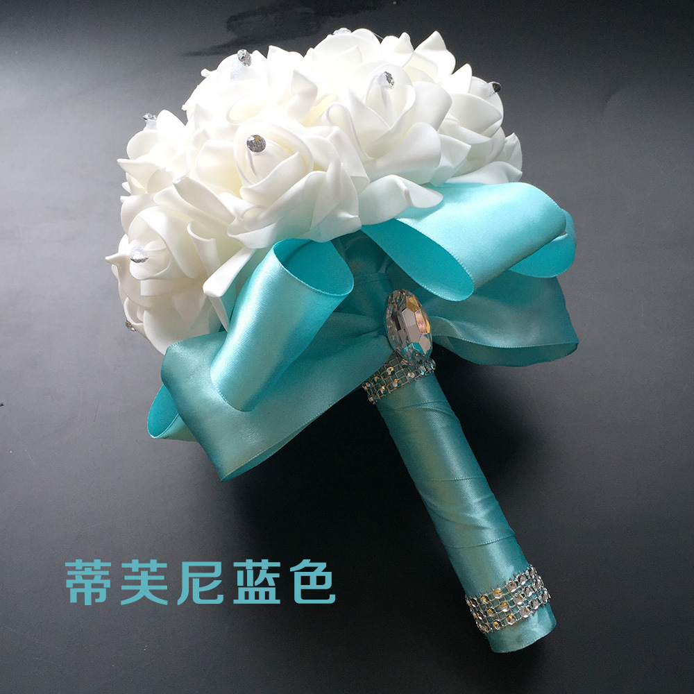 Xf09 Bridal Bouquet Wholesale Wedding Foam Simulation Bouquet Wedding Flower Bridal Bouquet