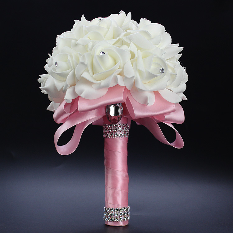 Xf09 Bridal Bouquet Wholesale Wedding Foam Simulation Bouquet Wedding Flower Bridal Bouquet