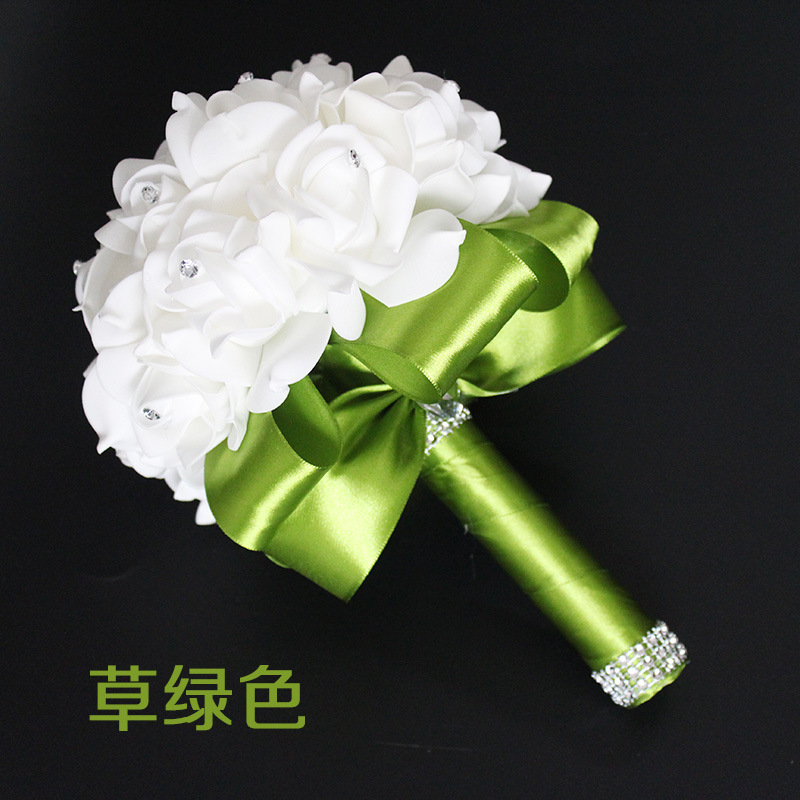 Xf09 Bridal Bouquet Wholesale Wedding Foam Simulation Bouquet Wedding Flower Bridal Bouquet