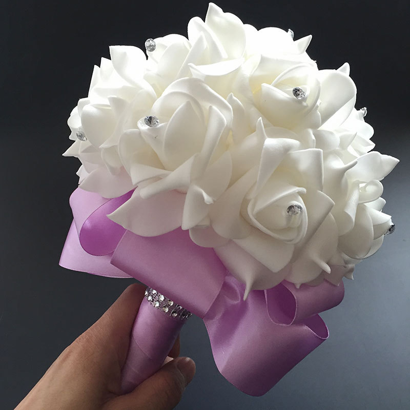Xf09 Bridal Bouquet Wholesale Wedding Foam Simulation Bouquet Wedding Flower Bridal Bouquet