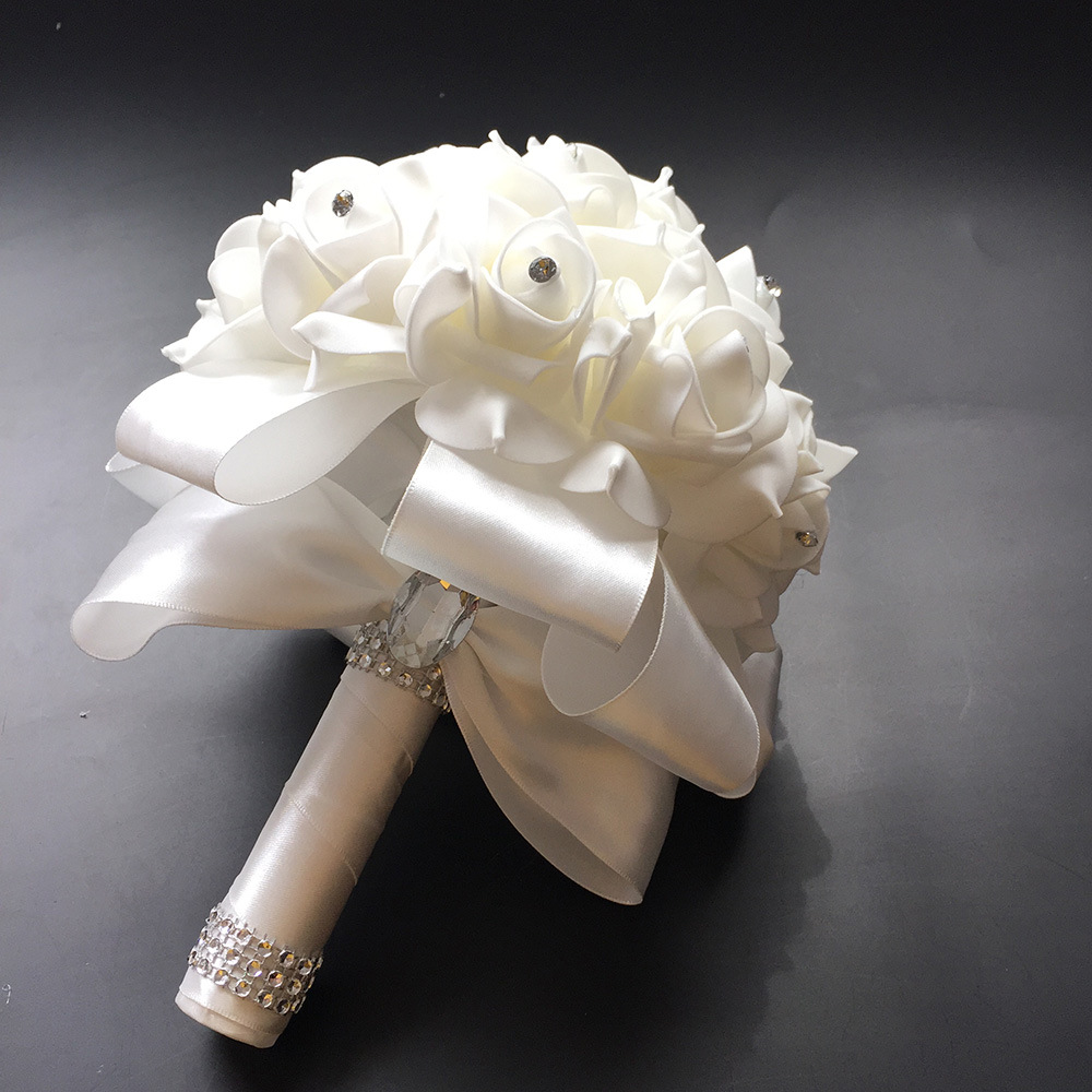 Xf09 Bridal Bouquet Wholesale Wedding Foam Simulation Bouquet Wedding Flower Bridal Bouquet