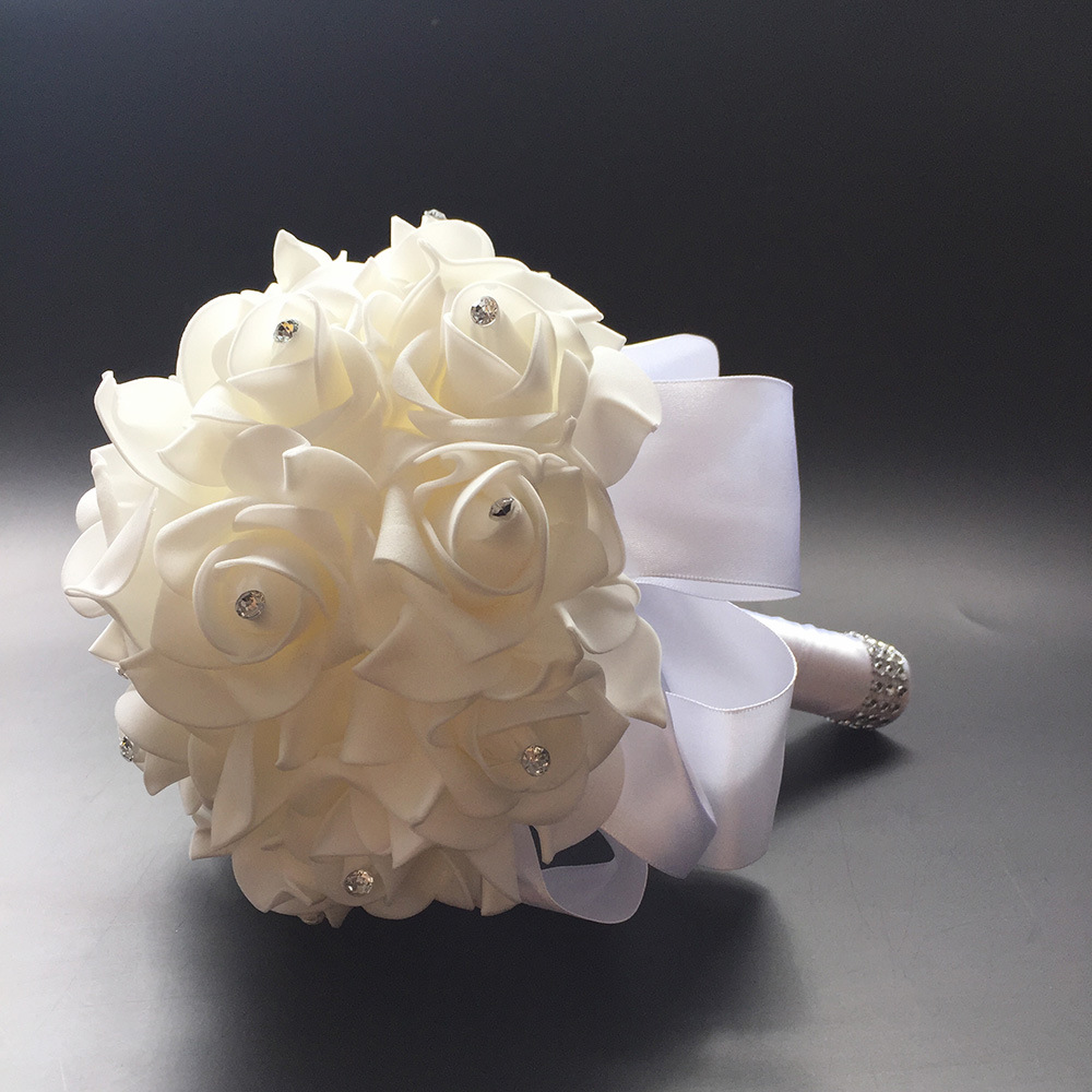 Xf09 Bridal Bouquet Wholesale Wedding Foam Simulation Bouquet Wedding Flower Bridal Bouquet