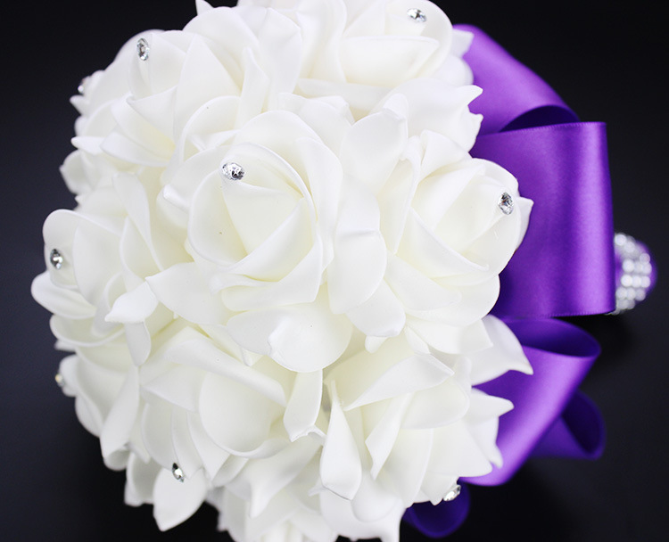Xf09 Bridal Bouquet Wholesale Wedding Foam Simulation Bouquet Wedding Flower Bridal Bouquet