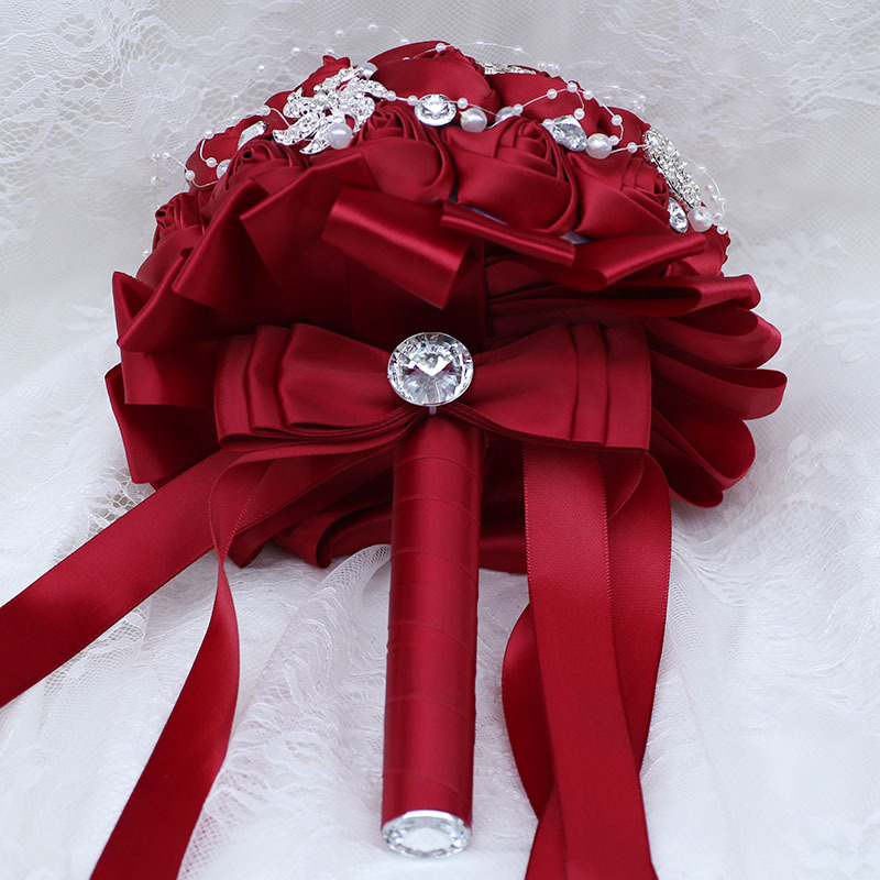 Bridal Bouquet Sales Korean Wedding Bridal Bouquet Creative Ribbon Bouquet Wedding Supplies Wedding Bouquet W631