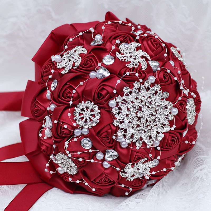Bridal Bouquet Sales Korean Wedding Bridal Bouquet Creative Ribbon Bouquet Wedding Supplies Wedding Bouquet W631
