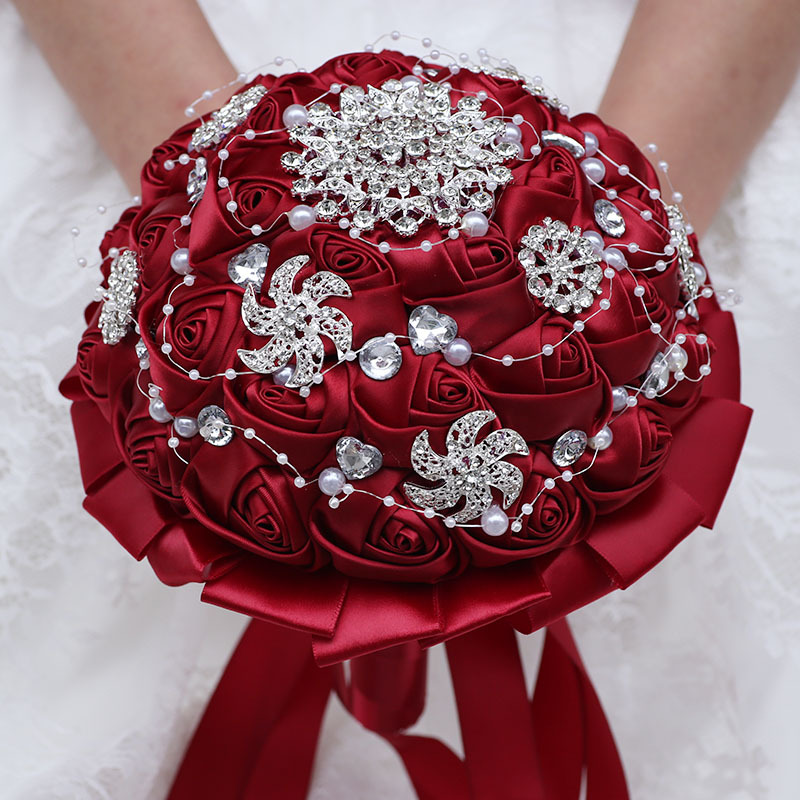 Bridal Bouquet Sales Korean Wedding Bridal Bouquet Creative Ribbon Bouquet Wedding Supplies Wedding Bouquet W631