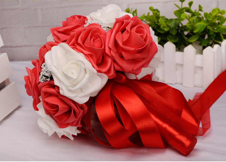 Western-Style Wedding Supplies Bridal Bouquet Korean PE Foam Simulation Bouquet Wedding Bouquet Holder Support Customization Western-Style Wedding Supplies Bridal Bouquet Korean PE Foam Simulation Bouquet Wedding Bouquet Holder Support Customization