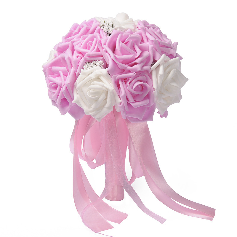 Western-Style Wedding Supplies Bridal Bouquet Korean PE Foam Simulation Bouquet Wedding Bouquet Holder Support Customization Western-Style Wedding Supplies Bridal Bouquet Korean PE Foam Simulation Bouquet Wedding Bouquet Holder Support Customization