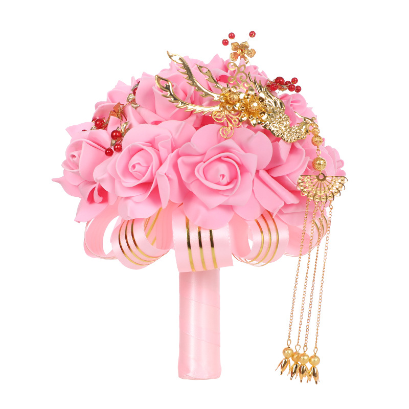 Korean-Style Artificial PE Foamflower Bridal Bouquet Wedding Fake Flower Decoration Photography Bridal Bouquet Wedding Bouquet