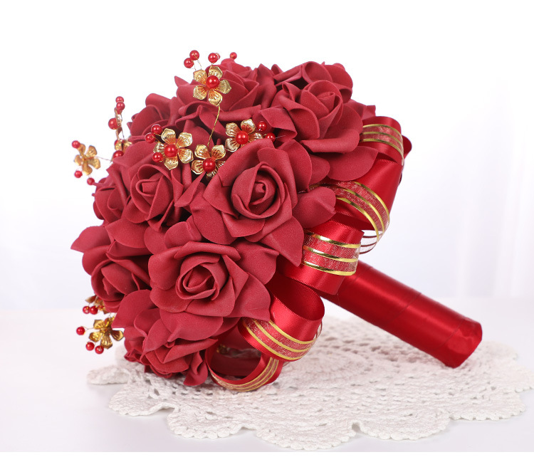 Korean-Style Artificial PE Foamflower Bridal Bouquet Wedding Fake Flower Decoration Photography Bridal Bouquet Wedding Bouquet Korean-Style Artificial PE Foamflower Bridal Bouquet Wedding Fake Flower Decoration Photography Bridal Bouquet Wedding Bouquet
