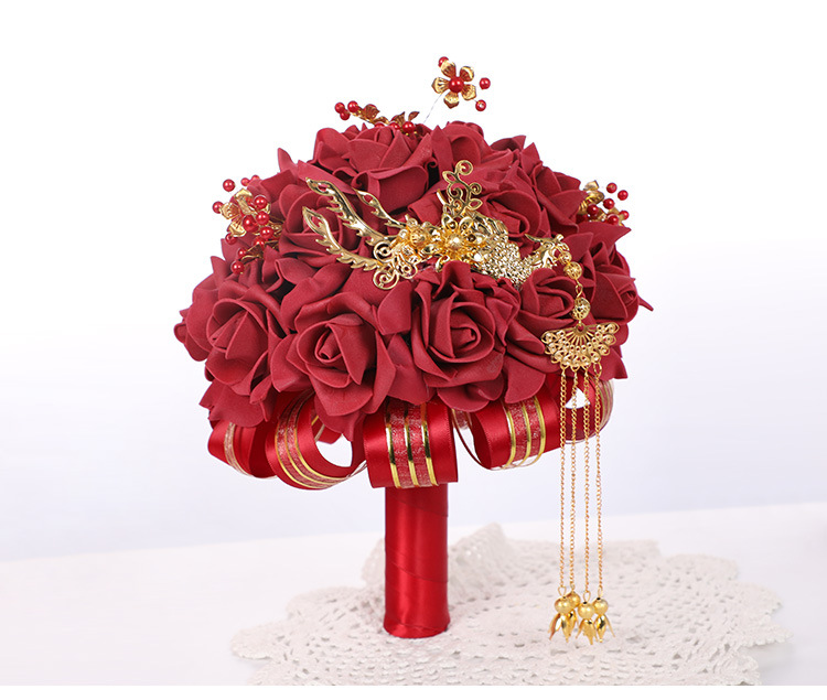 Korean-Style Artificial PE Foamflower Bridal Bouquet Wedding Fake Flower Decoration Photography Bridal Bouquet Wedding Bouquet Korean-Style Artificial PE Foamflower Bridal Bouquet Wedding Fake Flower Decoration Photography Bridal Bouquet Wedding Bouquet