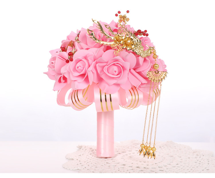 Korean-Style Artificial PE Foamflower Bridal Bouquet Wedding Fake Flower Decoration Photography Bridal Bouquet Wedding Bouquet Korean-Style Artificial PE Foamflower Bridal Bouquet Wedding Fake Flower Decoration Photography Bridal Bouquet Wedding Bouquet
