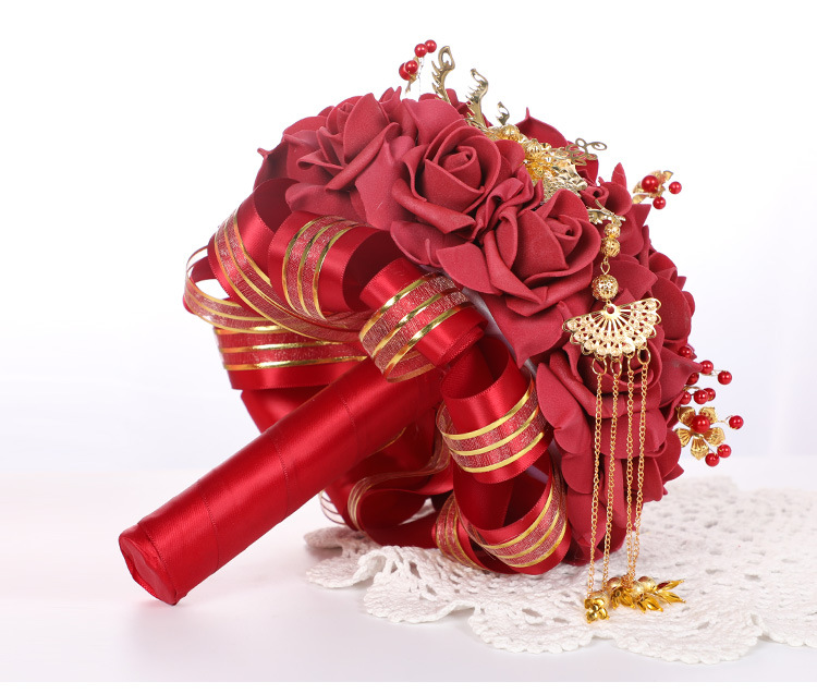 Korean-Style Artificial PE Foamflower Bridal Bouquet Wedding Fake Flower Decoration Photography Bridal Bouquet Wedding Bouquet Korean-Style Artificial PE Foamflower Bridal Bouquet Wedding Fake Flower Decoration Photography Bridal Bouquet Wedding Bouquet