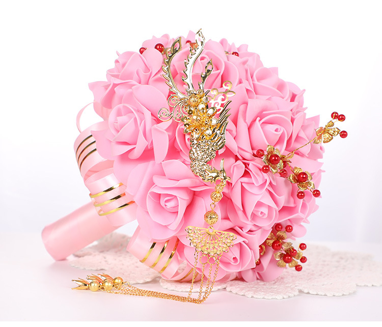 Korean-Style Artificial PE Foamflower Bridal Bouquet Wedding Fake Flower Decoration Photography Bridal Bouquet Wedding Bouquet Korean-Style Artificial PE Foamflower Bridal Bouquet Wedding Fake Flower Decoration Photography Bridal Bouquet Wedding Bouquet