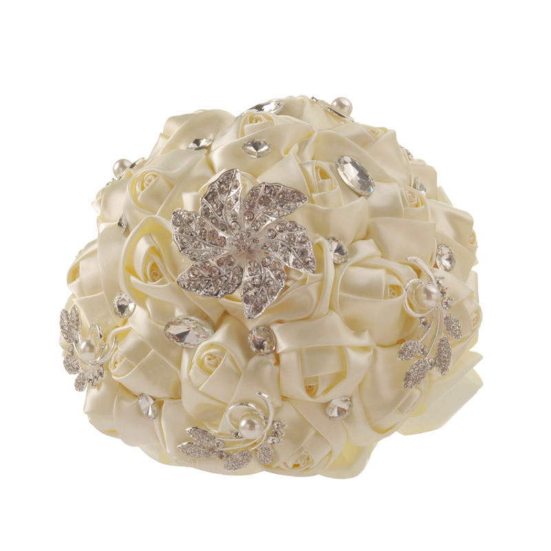 Western wedding supplies simulation flower wedding bridal bouquet wholesale creative Korean ribbon wedding bouquet