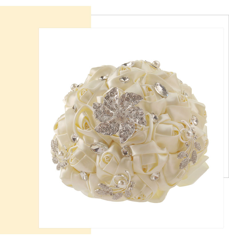 Western wedding supplies simulation flower wedding bridal bouquet wholesale creative Korean ribbon wedding bouquet