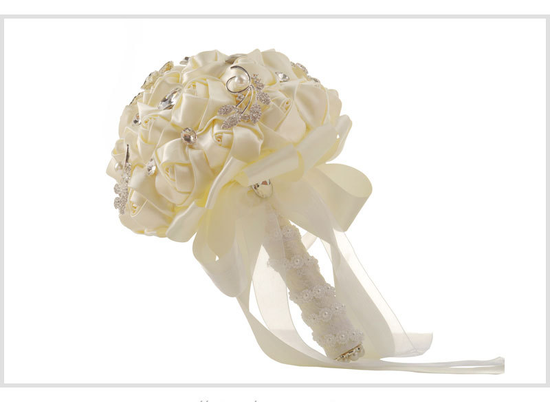 Western wedding supplies simulation flower wedding bridal bouquet wholesale creative Korean ribbon wedding bouquet
