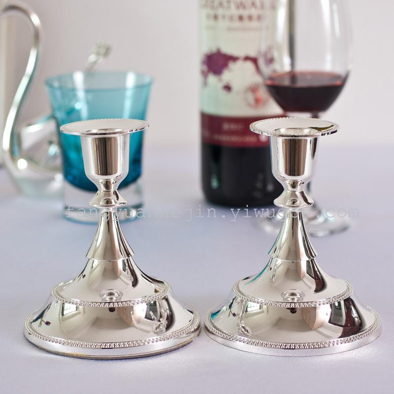 New European modern single-head candleholder with candle holder ideas home fashion wedding gifts KTV alloy