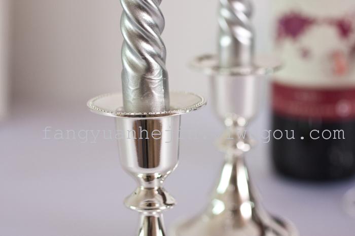 New European modern single-head candleholder with candle holder ideas home fashion wedding gifts KTV alloy