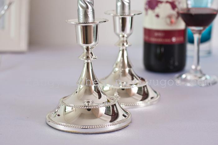 New European modern single-head candleholder with candle holder ideas home fashion wedding gifts KTV alloy