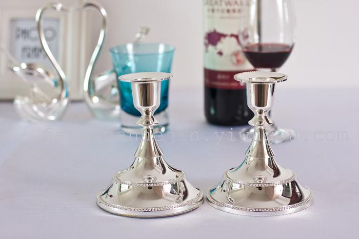 New European modern single-head candleholder with candle holder ideas home fashion wedding gifts KTV alloy