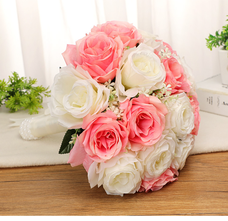 Bridal Bouquet Artificial/Fake Flower Bride and Bridesmaid Wedding Bridal Gown Photography Props Home Desktop Props Ornamental Flower Bridal Bouquet Artificial/Fake Flower Bride and Bridesmaid Wedding Bridal Gown Photography Props Home Desktop Props Ornamental Flower