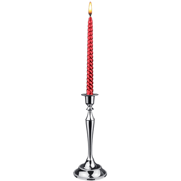 European Wedding Gold Silver Copper Vintage Bar Table Metal Romantic Wedding Decoration Simple Candlestick Candleholder