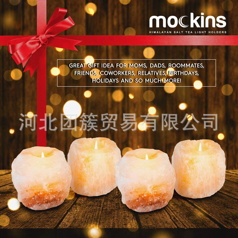 Himalayan Mineral Salt Crystal Candlestick Salt Light Crystal Salt Candlestick Candleholder