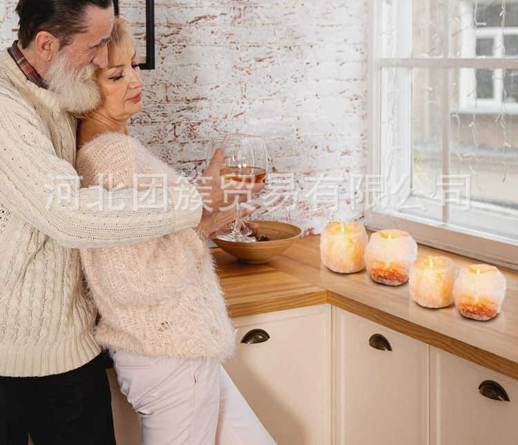 Himalayan Mineral Salt Crystal Candlestick Salt Light Crystal Salt Candlestick Candleholder Himalayan Mineral Salt Crystal Candlestick Salt Light Crystal Salt Candlestick Candleholder