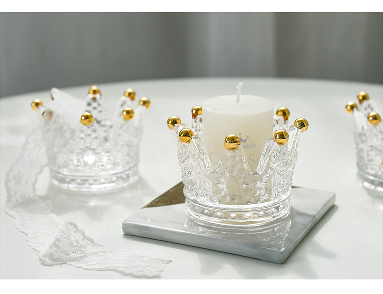 Crown Candlestick Decoration Creative Romantic Confession Candlelight Dinner Props Decoration Ring Storage Candleholder Crown Candlestick Decoration Creative Romantic Confession Candlelight Dinner Props Decoration Ring Storage Candleholder