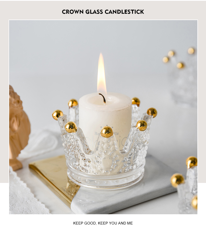 Crown Candlestick Decoration Creative Romantic Confession Candlelight Dinner Props Decoration Ring Storage Candleholder Crown Candlestick Decoration Creative Romantic Confession Candlelight Dinner Props Decoration Ring Storage Candleholder