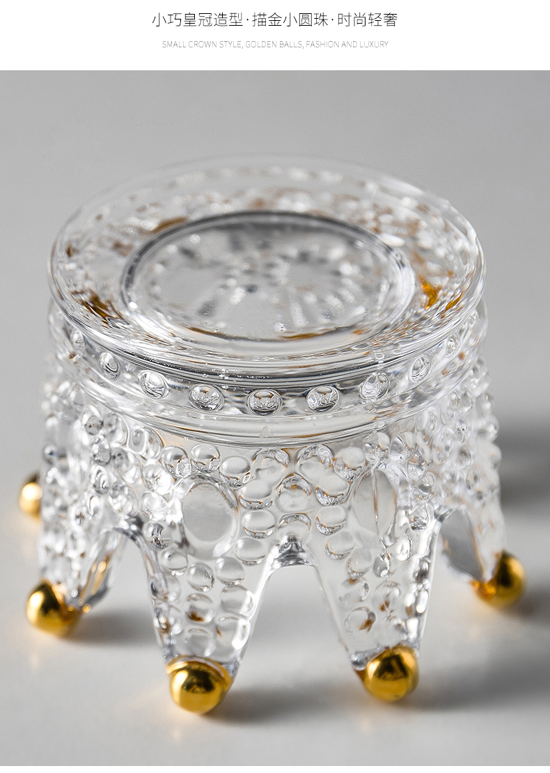 Crown Candlestick Decoration Creative Romantic Confession Candlelight Dinner Props Decoration Ring Storage Candleholder Crown Candlestick Decoration Creative Romantic Confession Candlelight Dinner Props Decoration Ring Storage Candleholder