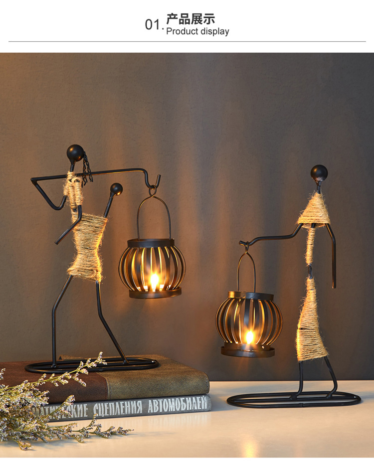 European Personality Creative Candle Holder Nordic Restaurant Ornament Candleholder