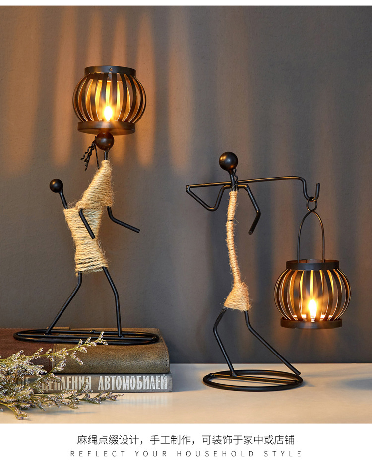 European Personality Creative Candle Holder Nordic Restaurant Ornament Candleholder