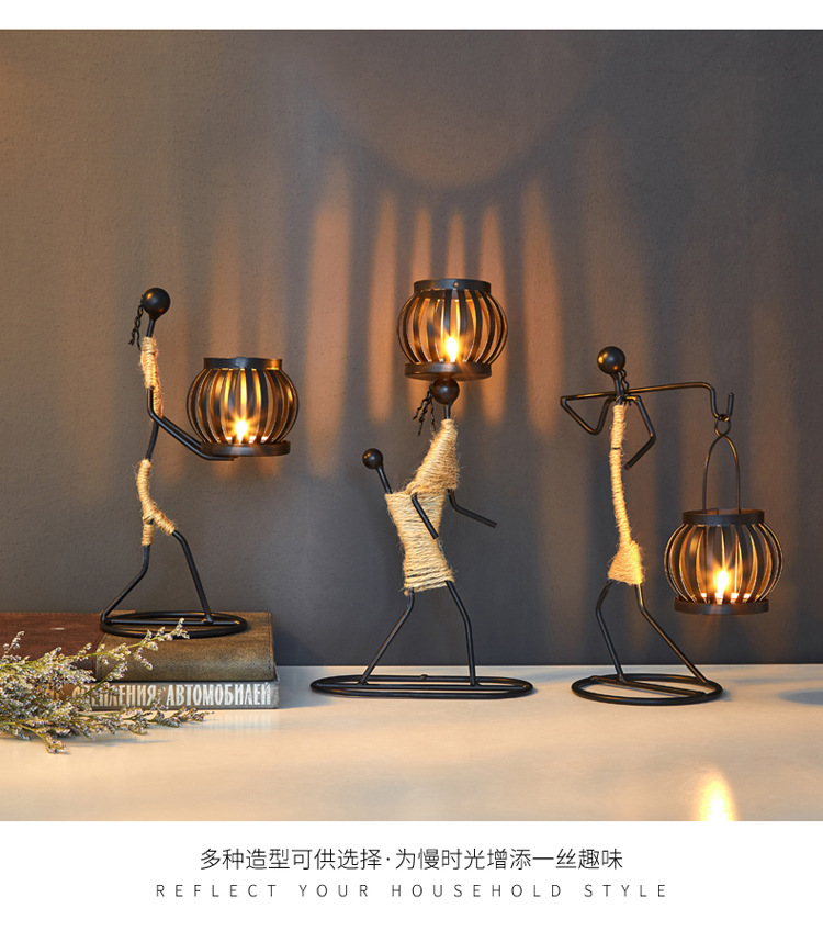 European Personality Creative Candle Holder Nordic Restaurant Ornament Candleholder