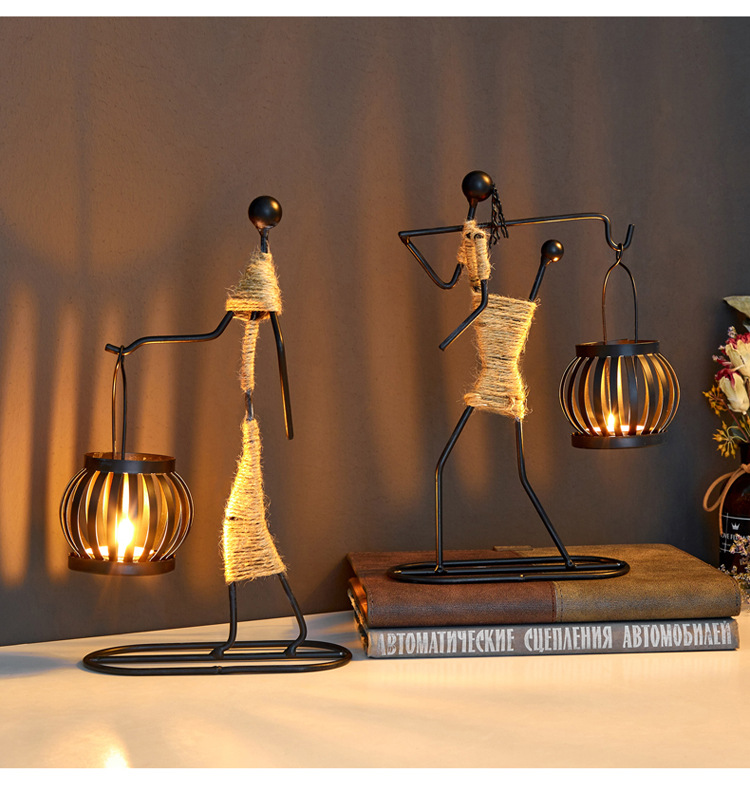 European Personality Creative Candle Holder Nordic Restaurant Ornament Candleholder