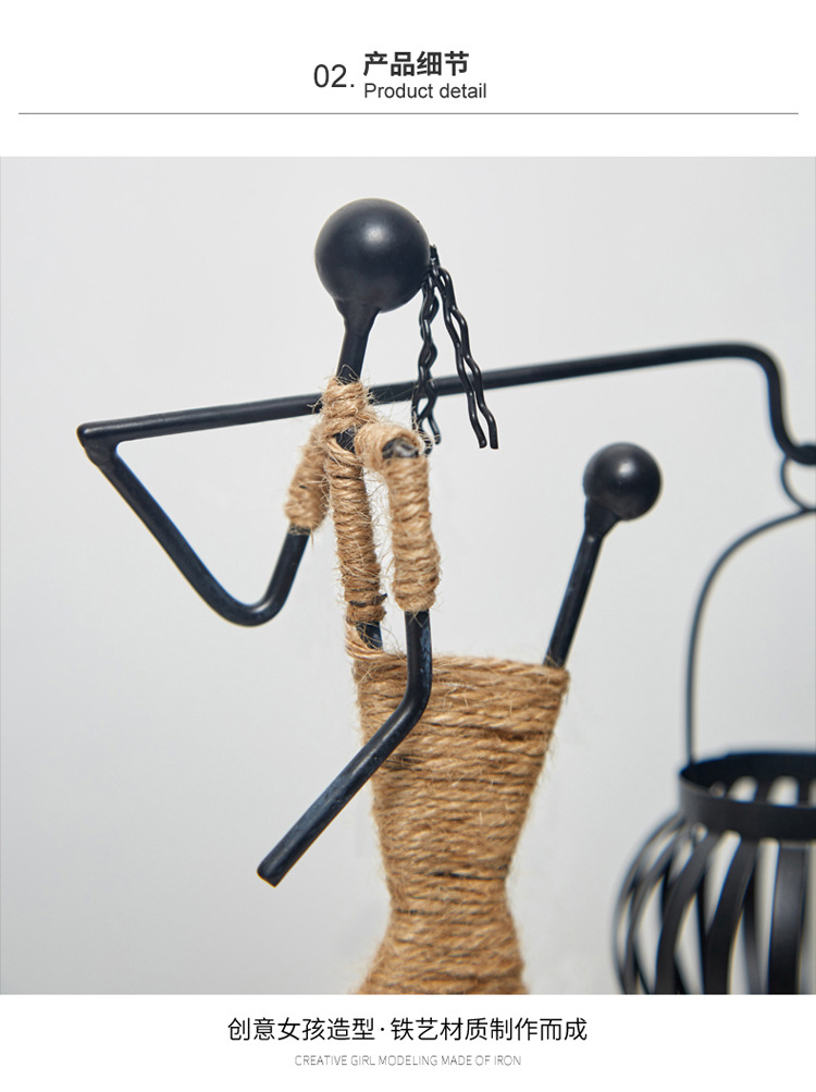 European Personality Creative Candle Holder Nordic Restaurant Ornament Candleholder