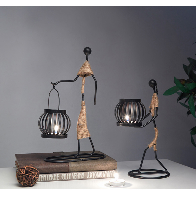 European Personality Creative Candle Holder Nordic Restaurant Ornament Candleholder