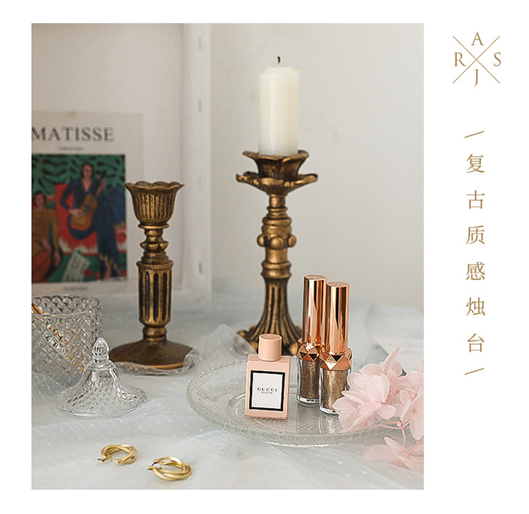 Retro Candlestick Photography Props Ins Style Candle Photography Background Home Decoration Candleholder Retro Candlestick Photography Props Ins Style Candle Photography Background Home Decoration Candleholder