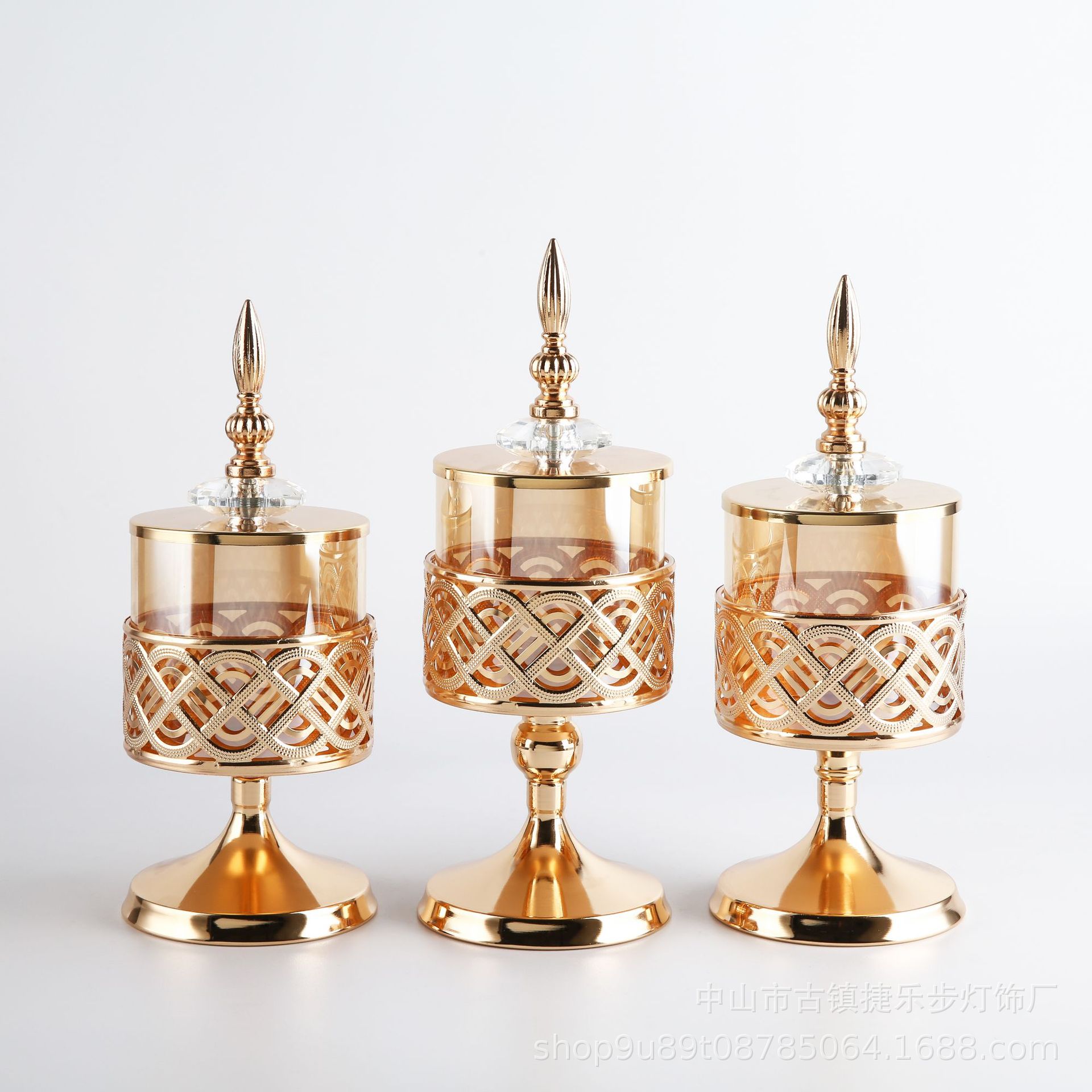 European Style Ornaments Glass Dining Table Western Romantic Candlelight Dinner Three-Piece Set Candleholder European Style Ornaments Glass Dining Table Western Romantic Candlelight Dinner Three-Piece Set Candleholder