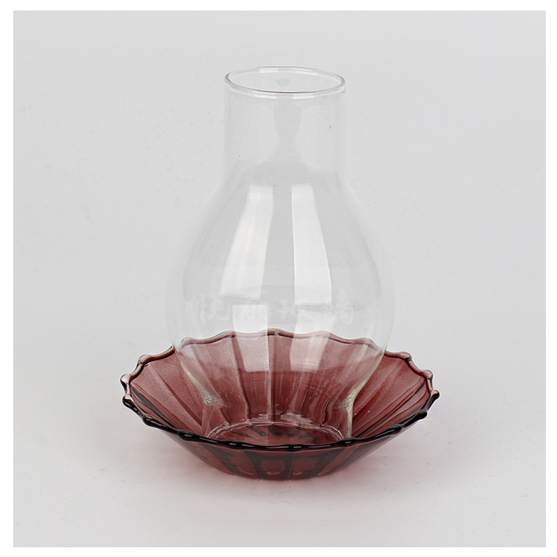 Candleholder Bed  Breakfast Home Desktop Decoration Modern  Minimalism Retro Style Candle Glass Cover
