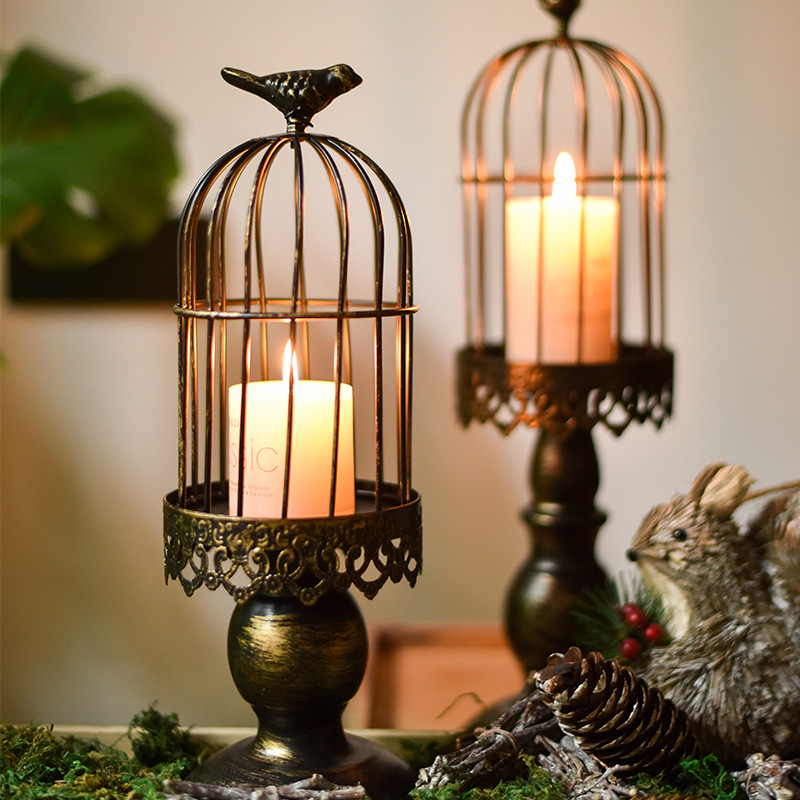Candleholder  Wedding Romantic American Style Dining Table Candlelight Dinner Decorations Candlestick Decoration