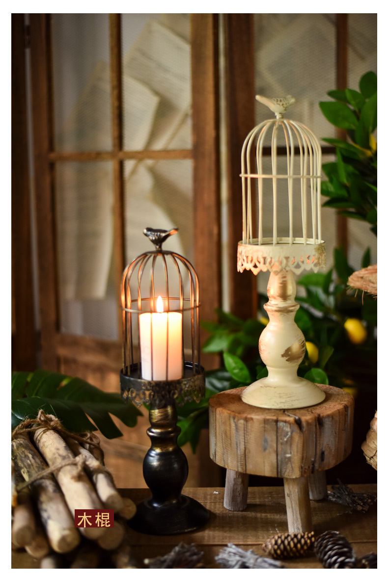 Candleholder  Wedding Romantic American Style Dining Table Candlelight Dinner Decorations Candlestick Decoration