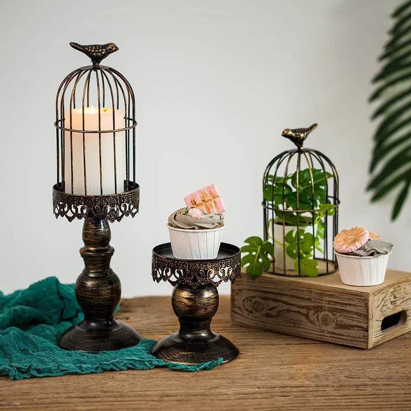 Candleholder  Wedding Romantic American Style Dining Table Candlelight Dinner Decorations Candlestick Decoration