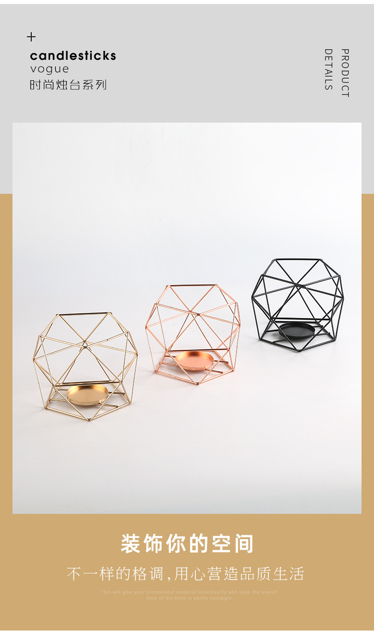 Candleholder  Small Aroma Candle Holder Creative Living Room Coffee Table Bookcase Hallway Candlestick Decoration